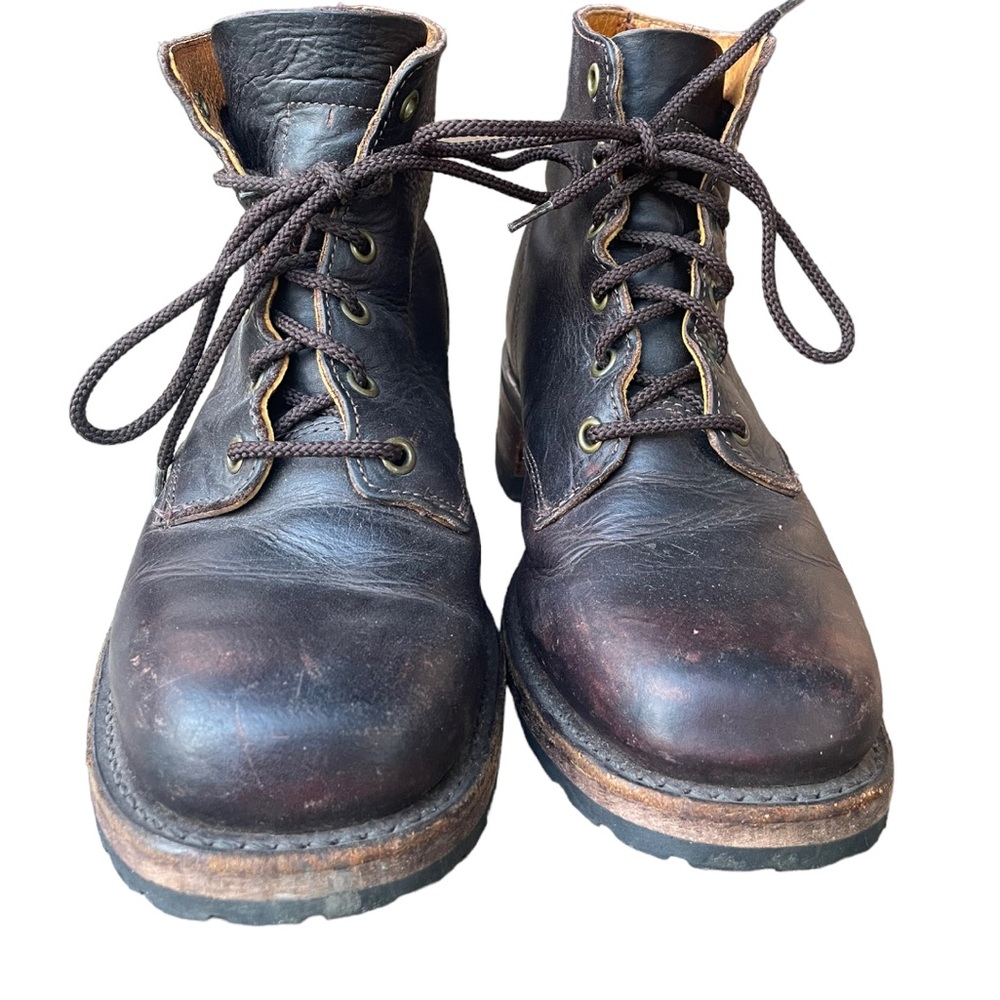 Vintage dark brown Frye boots womens 9.5 lace up